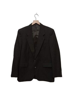 EASTWICK Vintage Charcoal Gray Single Breasted Wool Blend Blazer Sz 43S